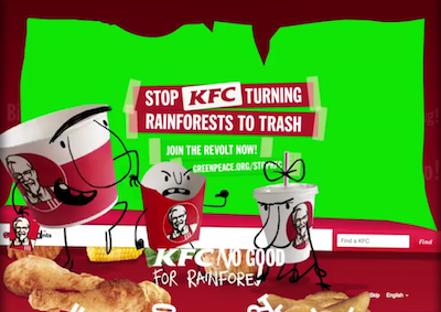 KFC no good : Greenpeace flingue le roi du poulet