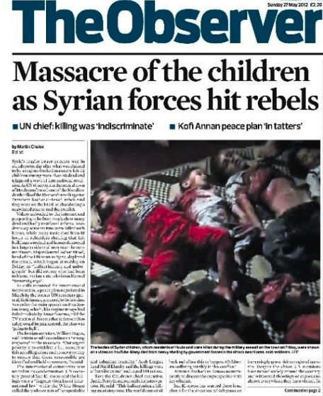 Massacres en Syrie - The Observer