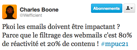 Emailing : les tweets d'un expert