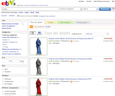 Burqa : eBay 