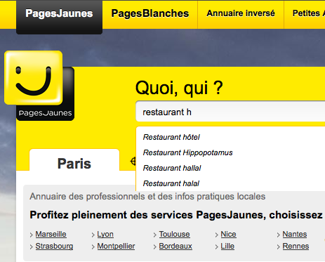 #Les pages jaunes se mettent au halal