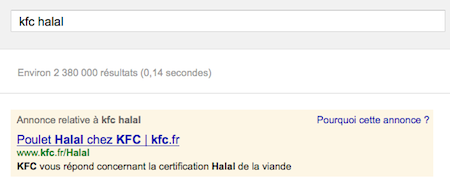 KFC non halal : l'enfumage continue