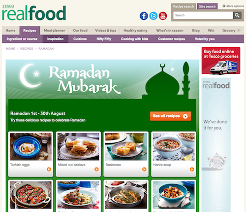 Ramadan 2012 : la grande distribution britannique