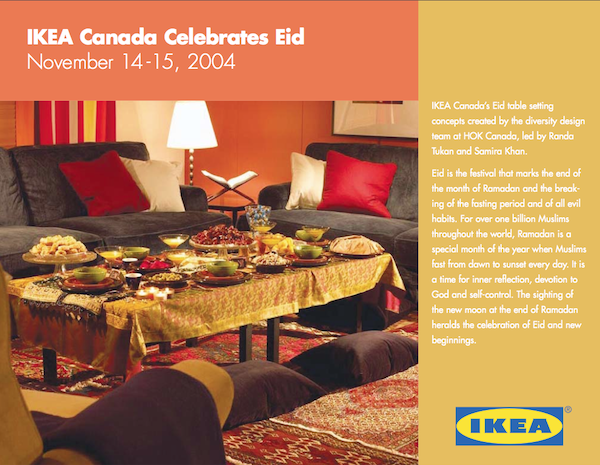 Aid al fitr, Canada IKEA