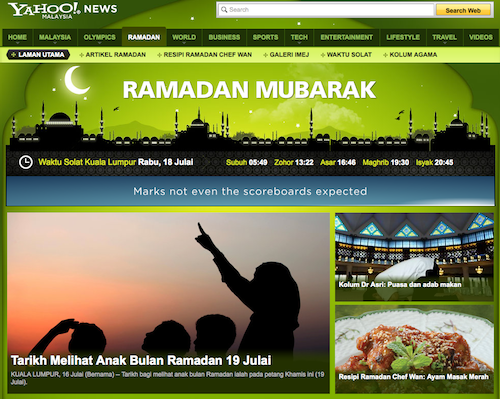 Yahoo Malaisie ramadan