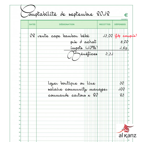 Livre de Compte Auto-Entrepreneur: Cahier de Comptabilité des