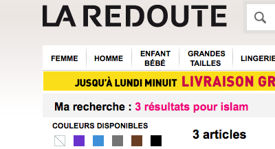 La Redoute islam