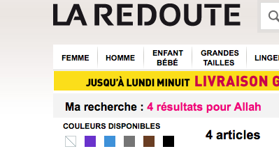 La Redoute islam