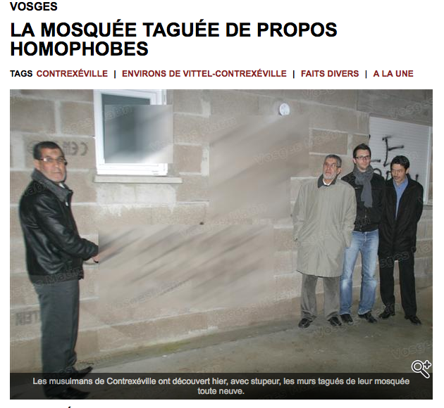 Vosges : profanation de la mosquée Attawba