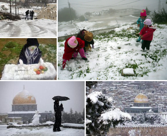 Palestine sous la neige