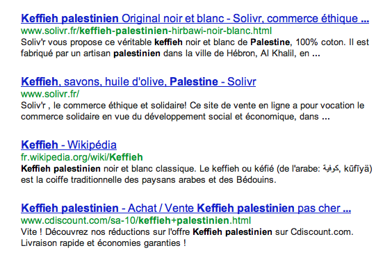 keffieh palestinien