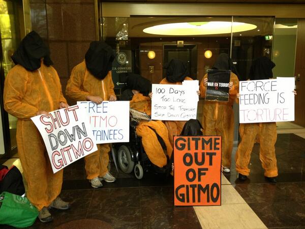 100e jour de grève de la faim à Guantanamo