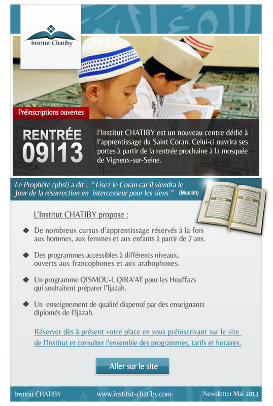 La mosquée de Vigneux annonce l'ouverture de l'institut Chatiby