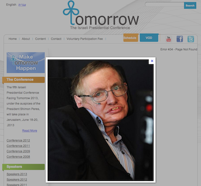 stephen hawking boycotte israel