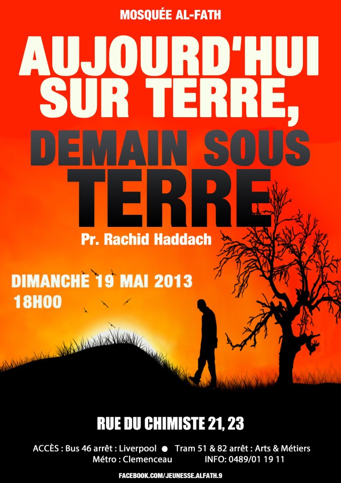 Aujourd'hui sur terre, demain sous terre - Pr. Rachid Haddach