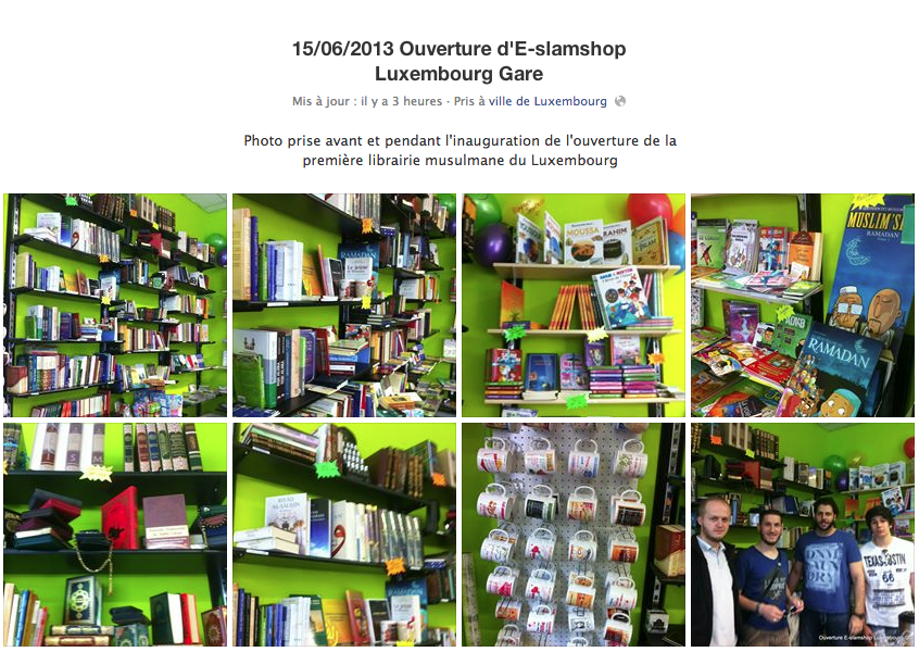 eslamshop, 1re librairie au Luxembourg