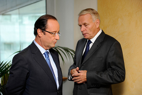 Francois Hollande et Jean-Marc Ayrault