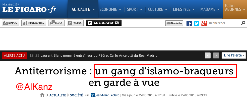 islamo braqueur Le Figaro