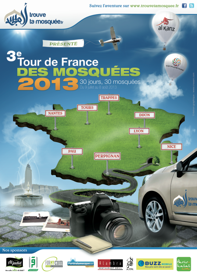 affiche tour de france des mosquées