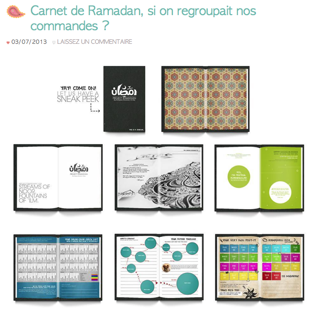 carnet de ramadan chez Jasmine and Co