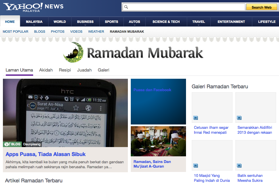 yahoo malaisie ramadan mubarak
