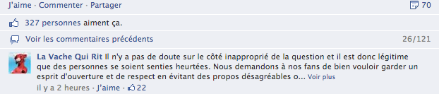 La Vache qui rit Facebook