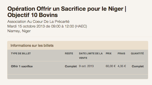 10 boeufs pour le Niger