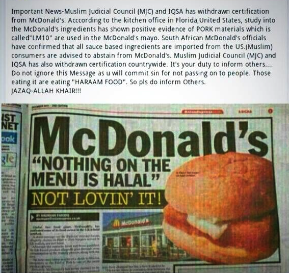 mcdo non halal buzz