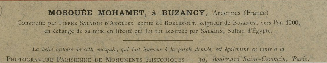 mosquee Buzancy gravure