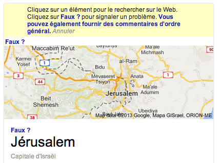 Jerusalem Capitale israel Google -2