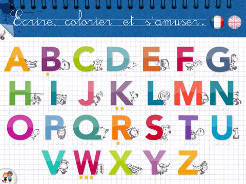 KidSchool - Mon premier alphabet en Français & Anglais pour iPad 3