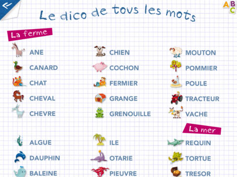 Kidschool - my first criss-cross puzzle in french - 4