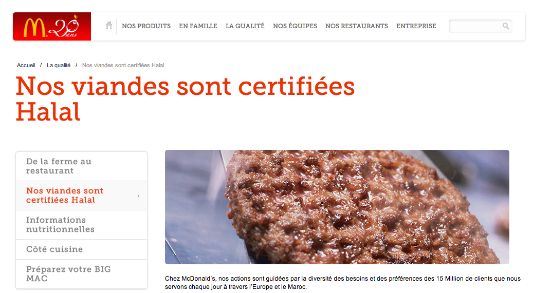 Nos viandes sont certifiées Halal