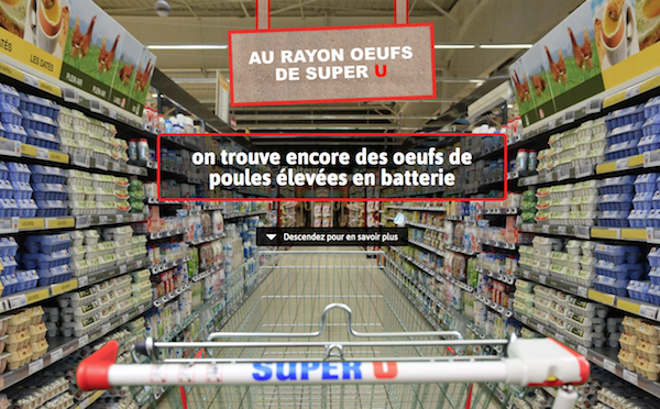 oeufs de batterie chez Super U