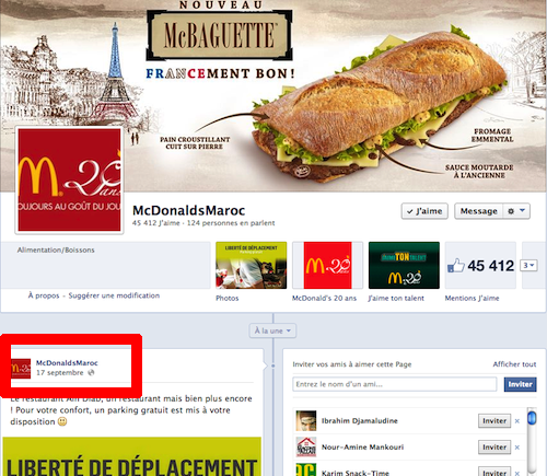 mcdo maroc 17 septembre