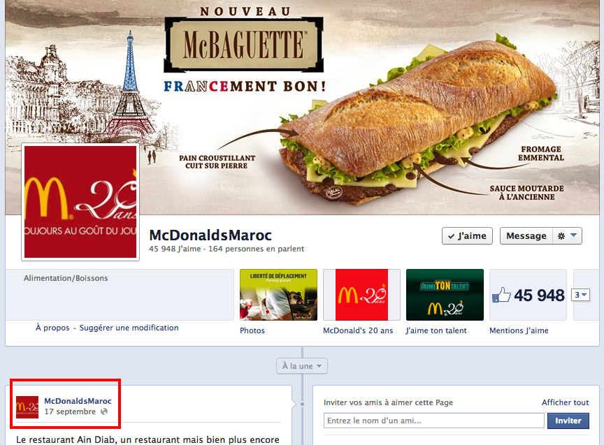 mcdo maroc facebook 8 décembre