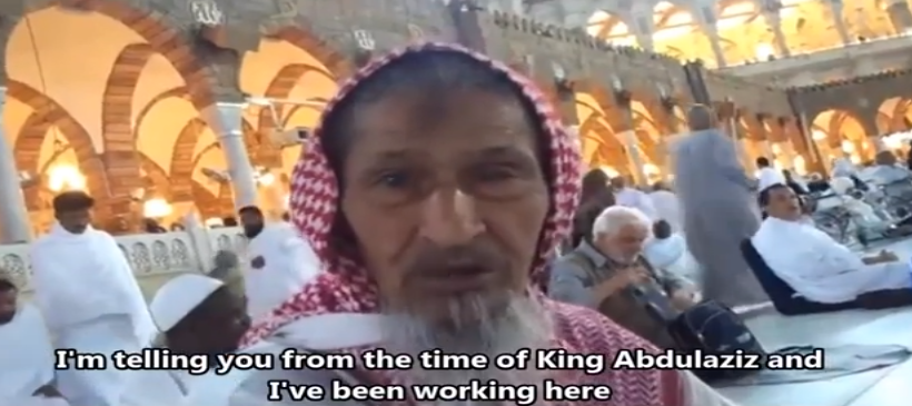 saoudien prie depuis 80 ans devant la Kaaba