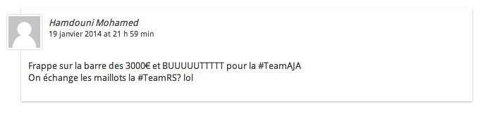 TEAM AJA 3 000 euros