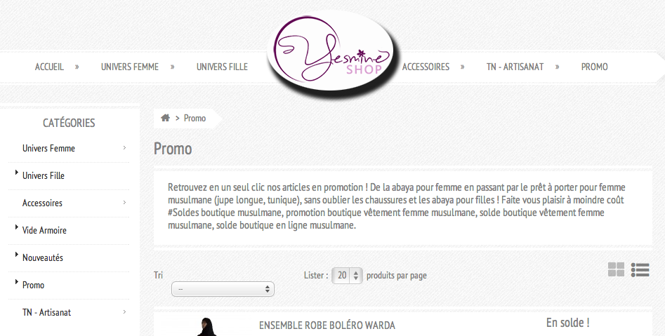 yesmine shop soldes