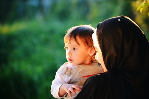 femme islam enfant