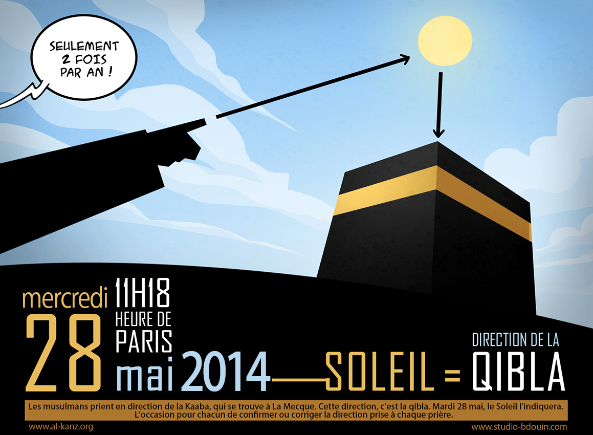 soleil qibla mercredi 28 mai