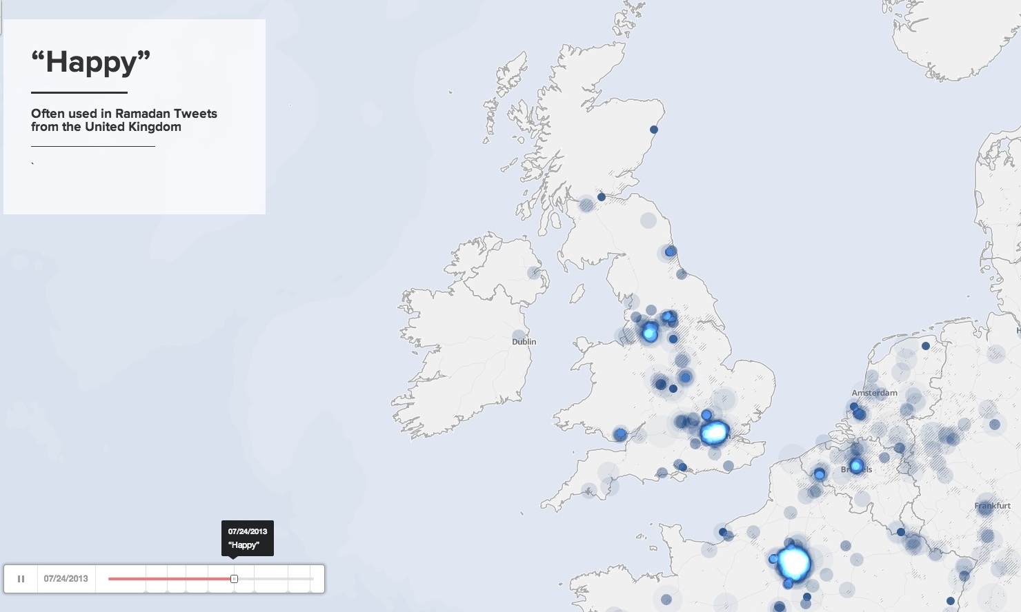 data ramadan 2013 sur Twitter UK France