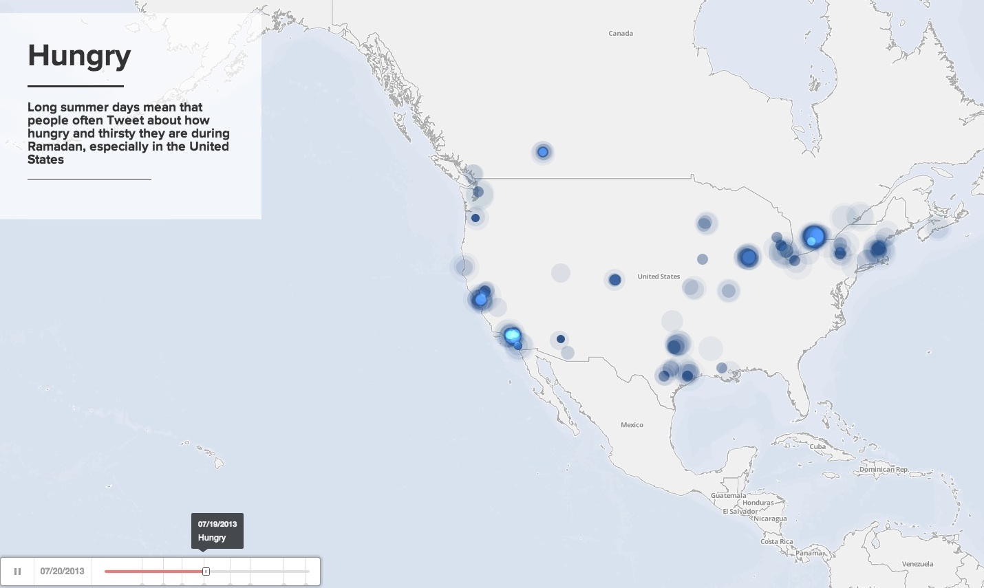 data ramadan 2013 sur Twitter etats unis