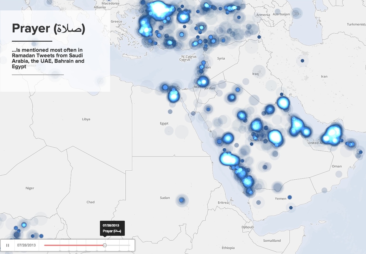 data ramadan 2013 sur Twitter prayer