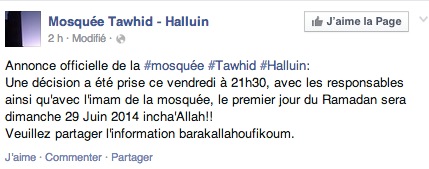 mosquée Tawhid - Halluin