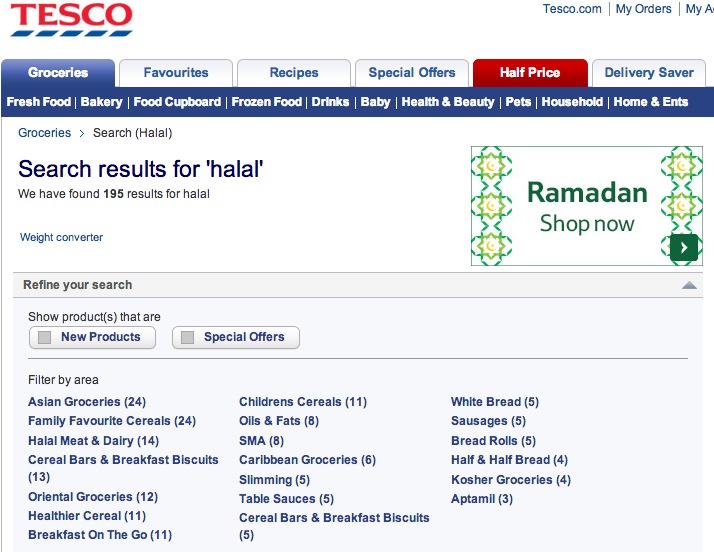 tesco ramadan grande-bretagne