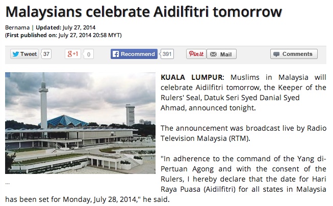 aid al fitr malaysia