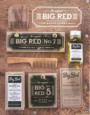 Big Red Beard Comb barbe