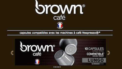 brown cafe nespresso