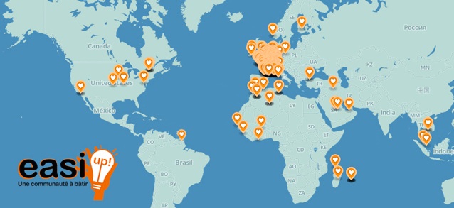 Carte des contributeurs - Easi Up.